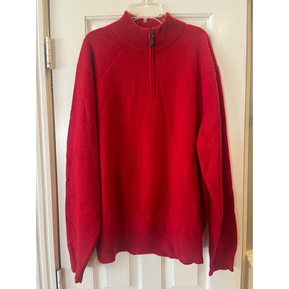Daniel Bishop Other - Daniel Bishop 100% Cashmere Pullover Quarter Zip Sweater Men XL Classy Preppy